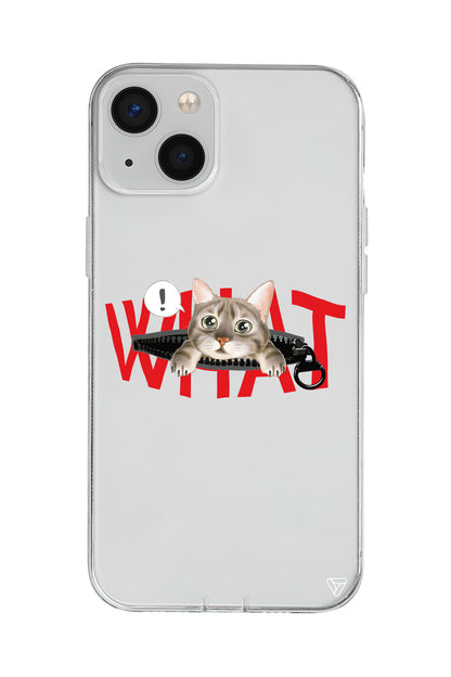 What! Kedi Lansman Model İçi Kadife Silikon Telefon Kılıfı