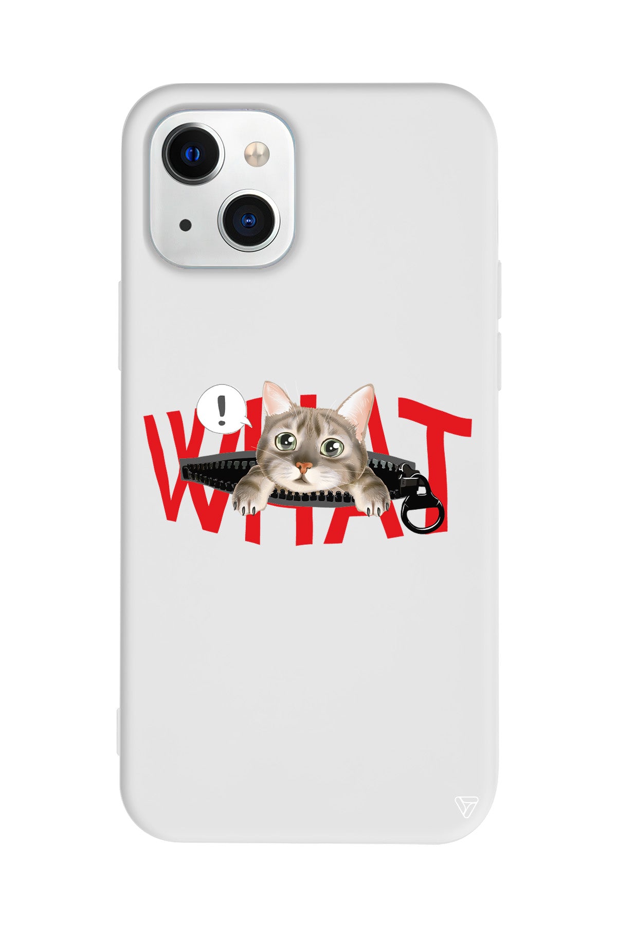 What! Kedi Lansman Model İçi Kadife Silikon Telefon Kılıfı