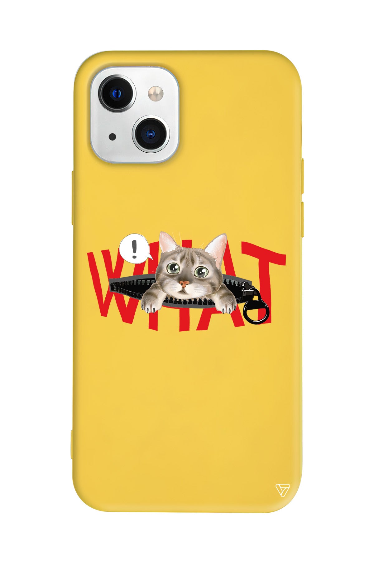 What! Kedi Lansman Model İçi Kadife Silikon Telefon Kılıfı