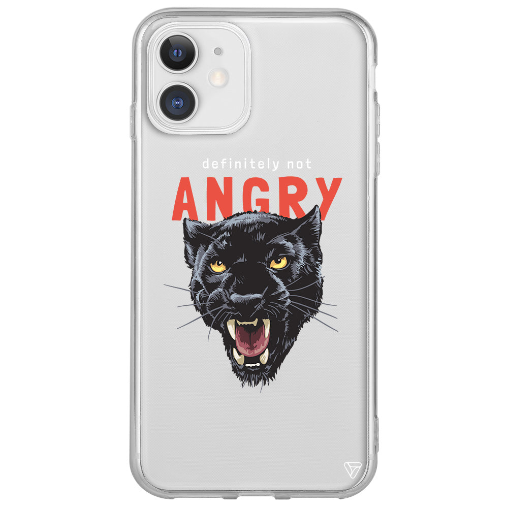 Sinirli Jaguar Pars Lansman Model İçi Kadife Silikon Telefon Kılıfı