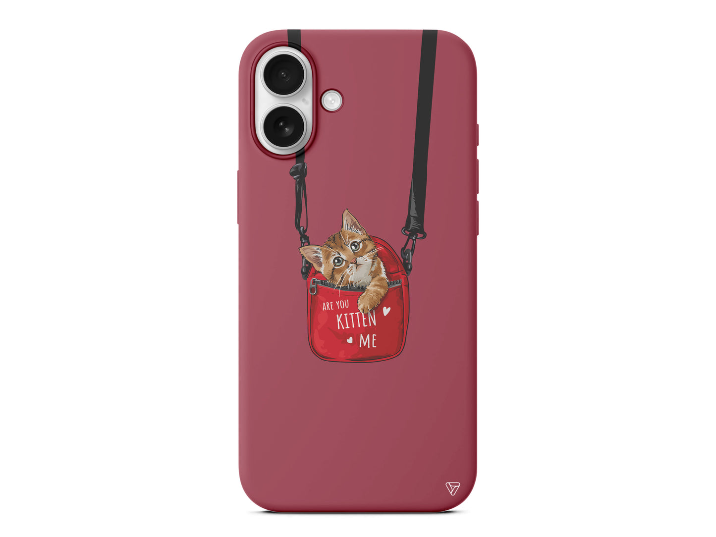 Çantada Kedi Lansman Model İçi Kadife Silikon Telefon Kılıfı