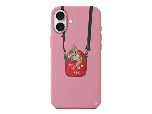 Çantada Kedi Lansman Model İçi Kadife Silikon Telefon Kılıfı – Plus Serisine Özel