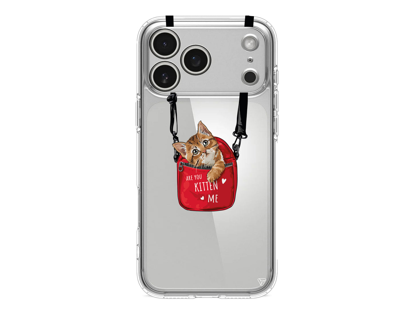 Çantada Kedi Lansman Model İçi Kadife Silikon Telefon Kılıfı