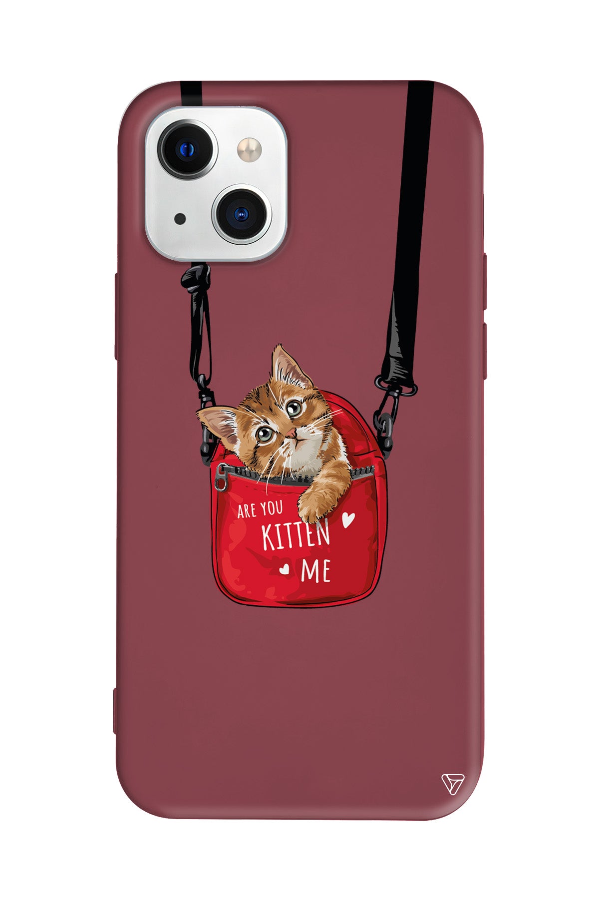 Çantada Kedi Lansman Model İçi Kadife Silikon Telefon Kılıfı – Plus Serisine Özel