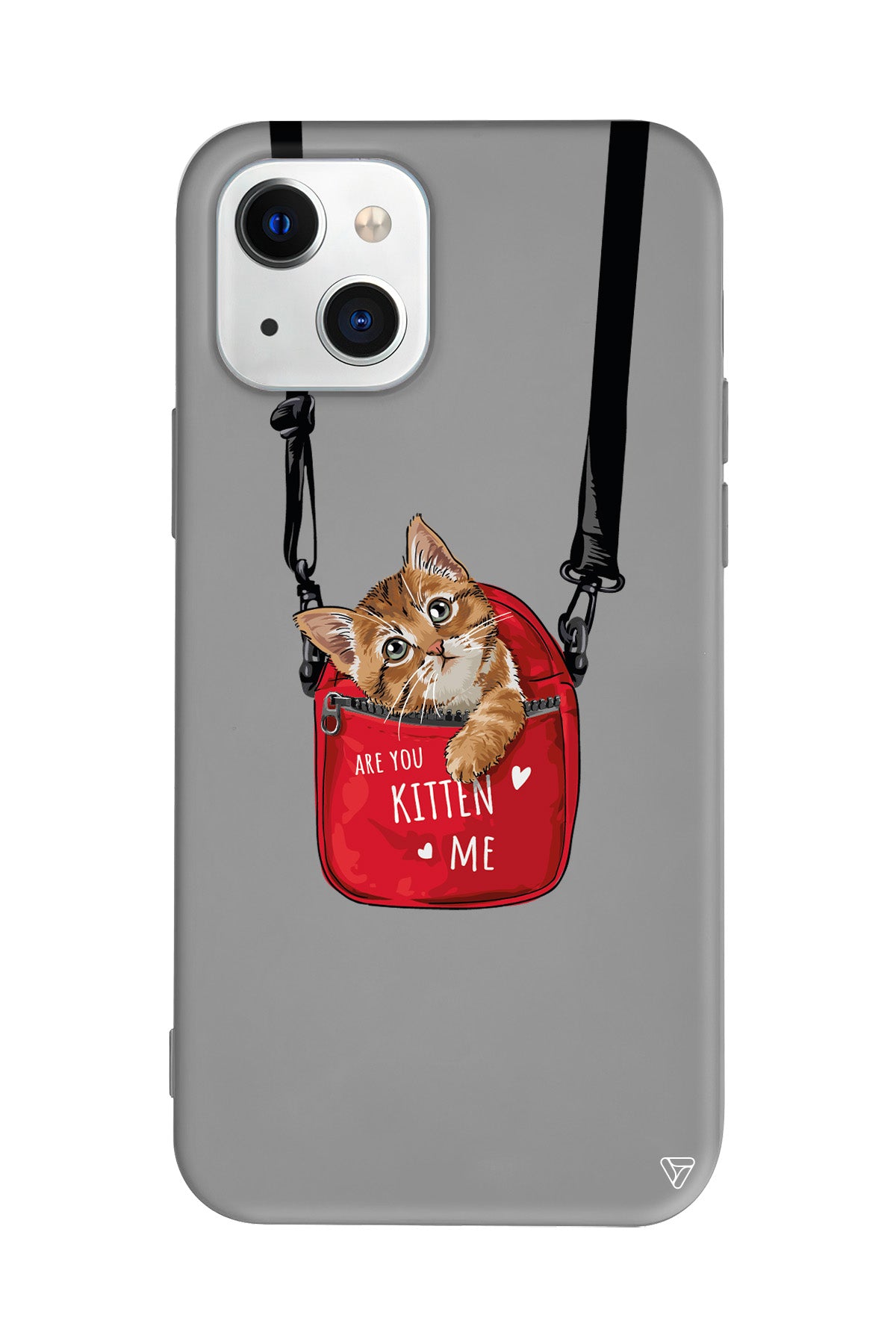 Çantada Kedi Lansman Model İçi Kadife Silikon Telefon Kılıfı – Plus Serisine Özel