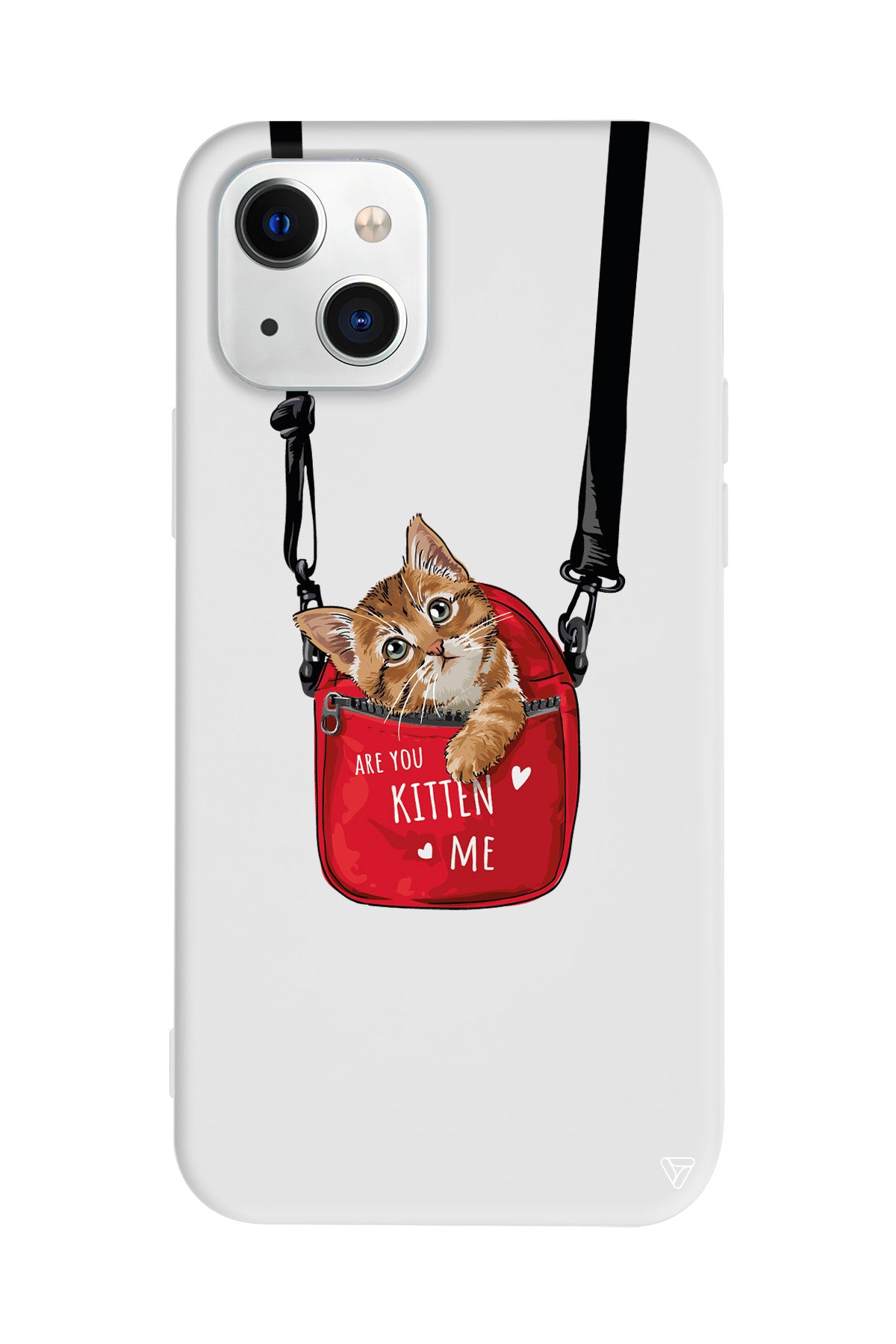 Çantada Kedi Lansman Model İçi Kadife Silikon Telefon Kılıfı – Plus Serisine Özel