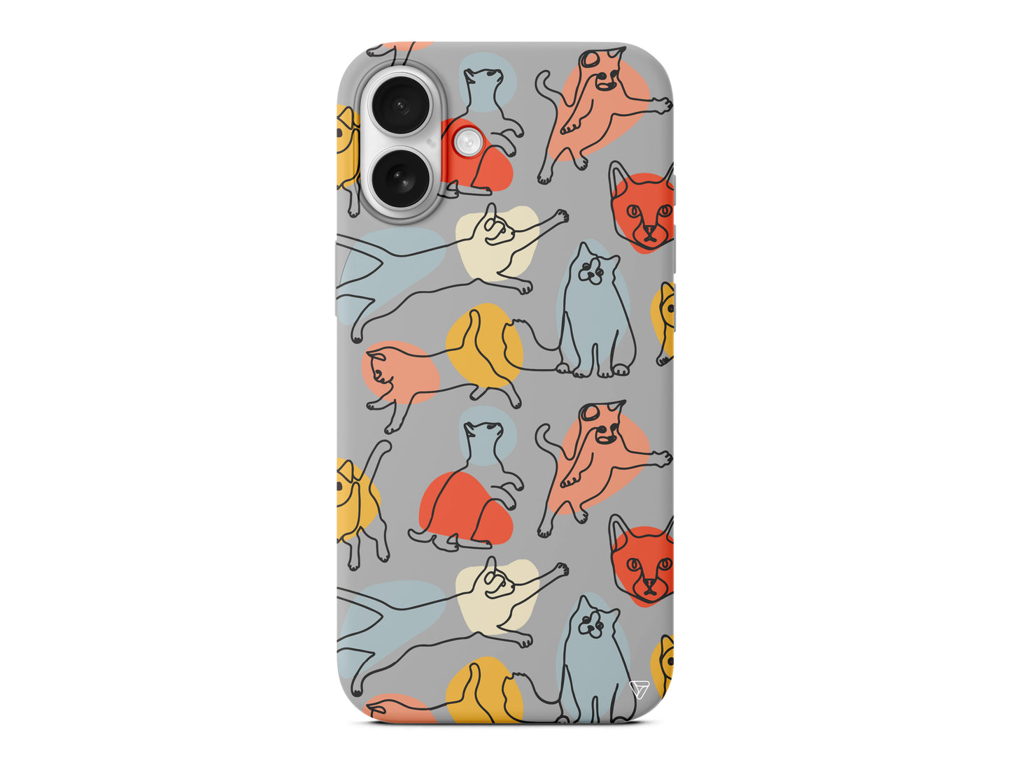 Renkli Kediler Lansman Model İçi Kadife Silikon Telefon Kılıfı – Plus Serisine Özel