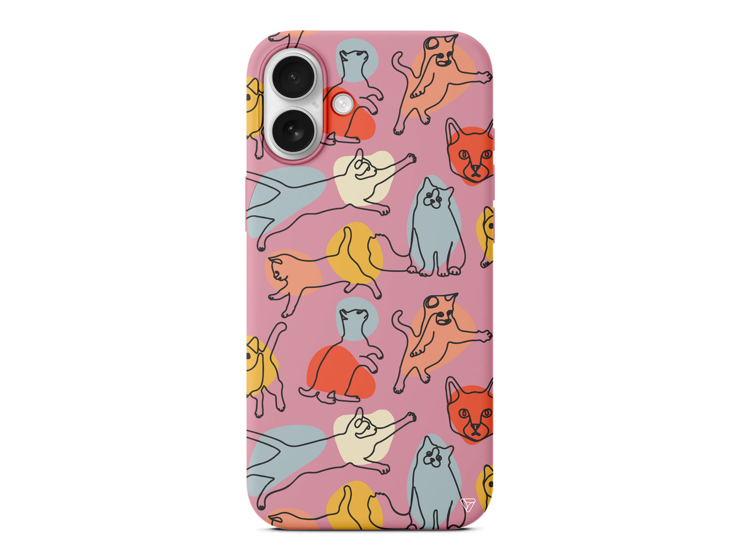 Renkli Kediler Lansman Model İçi Kadife Silikon Telefon Kılıfı – Plus Serisine Özel
