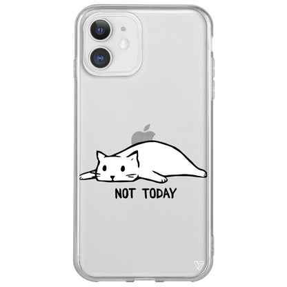 Kedi Not Today Lansman Model İçi Kadife Silikon Telefon Kılıfı