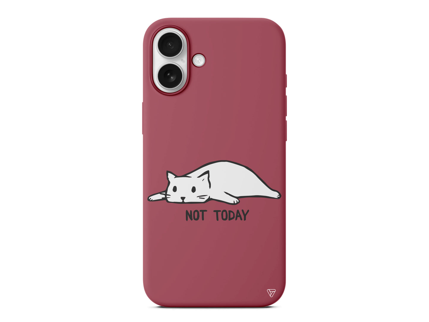 Kedi Not Today Lansman Model İçi Kadife Silikon Telefon Kılıfı – Plus Serisine Özel