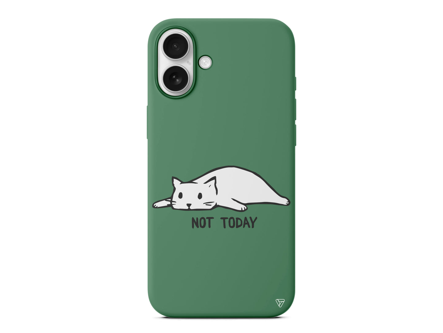 Kedi Not Today Lansman Model İçi Kadife Silikon Telefon Kılıfı – Plus Serisine Özel