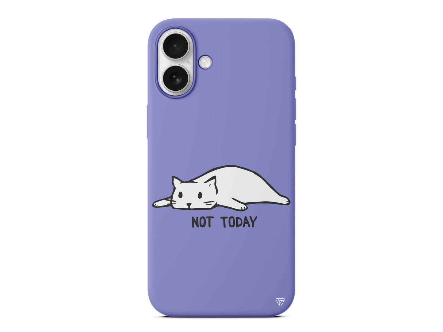 Kedi Not Today Lansman Model İçi Kadife Silikon Telefon Kılıfı