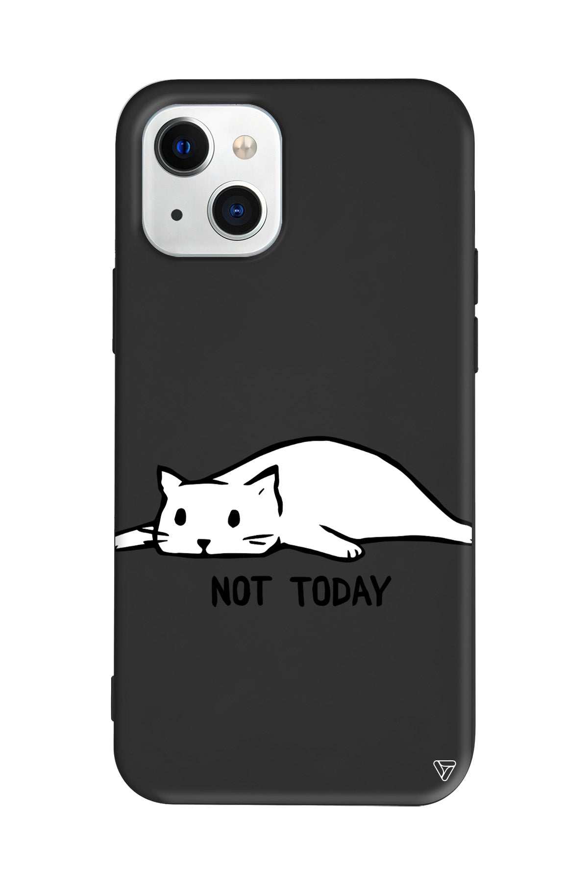 Kedi Not Today Lansman Model İçi Kadife Silikon Telefon Kılıfı – Plus Serisine Özel