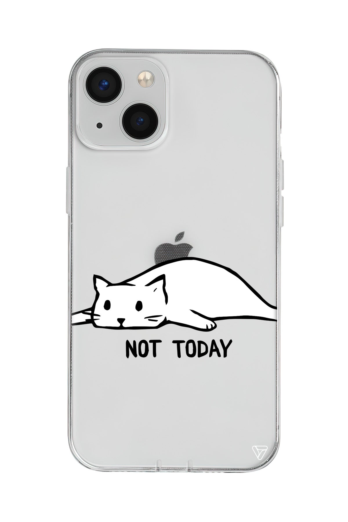 Kedi Not Today Lansman Model İçi Kadife Silikon Telefon Kılıfı – Plus Serisine Özel