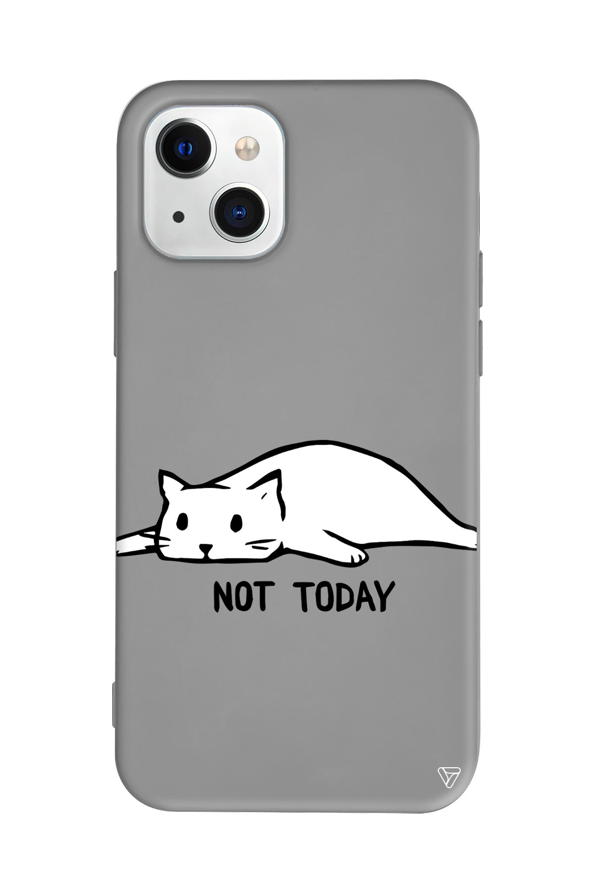 Kedi Not Today Lansman Model İçi Kadife Silikon Telefon Kılıfı