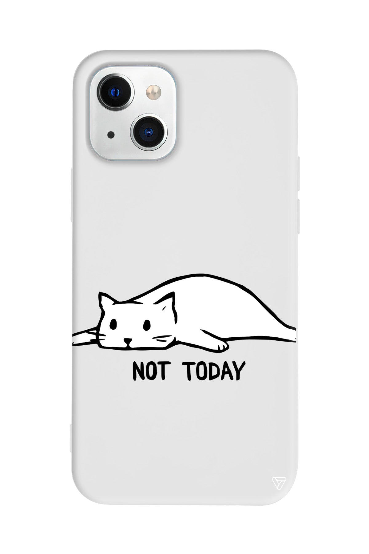 Kedi Not Today Lansman Model İçi Kadife Silikon Telefon Kılıfı