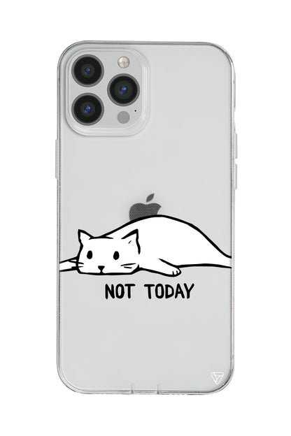 Kedi Not Today Lansman Model İçi Kadife Silikon Telefon Kılıfı