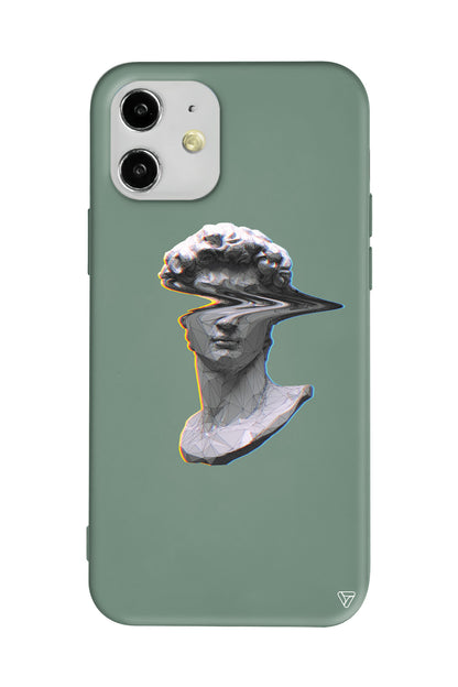 Glitch David Lansman Model İçi Kadife Silikon Telefon Kılıfı