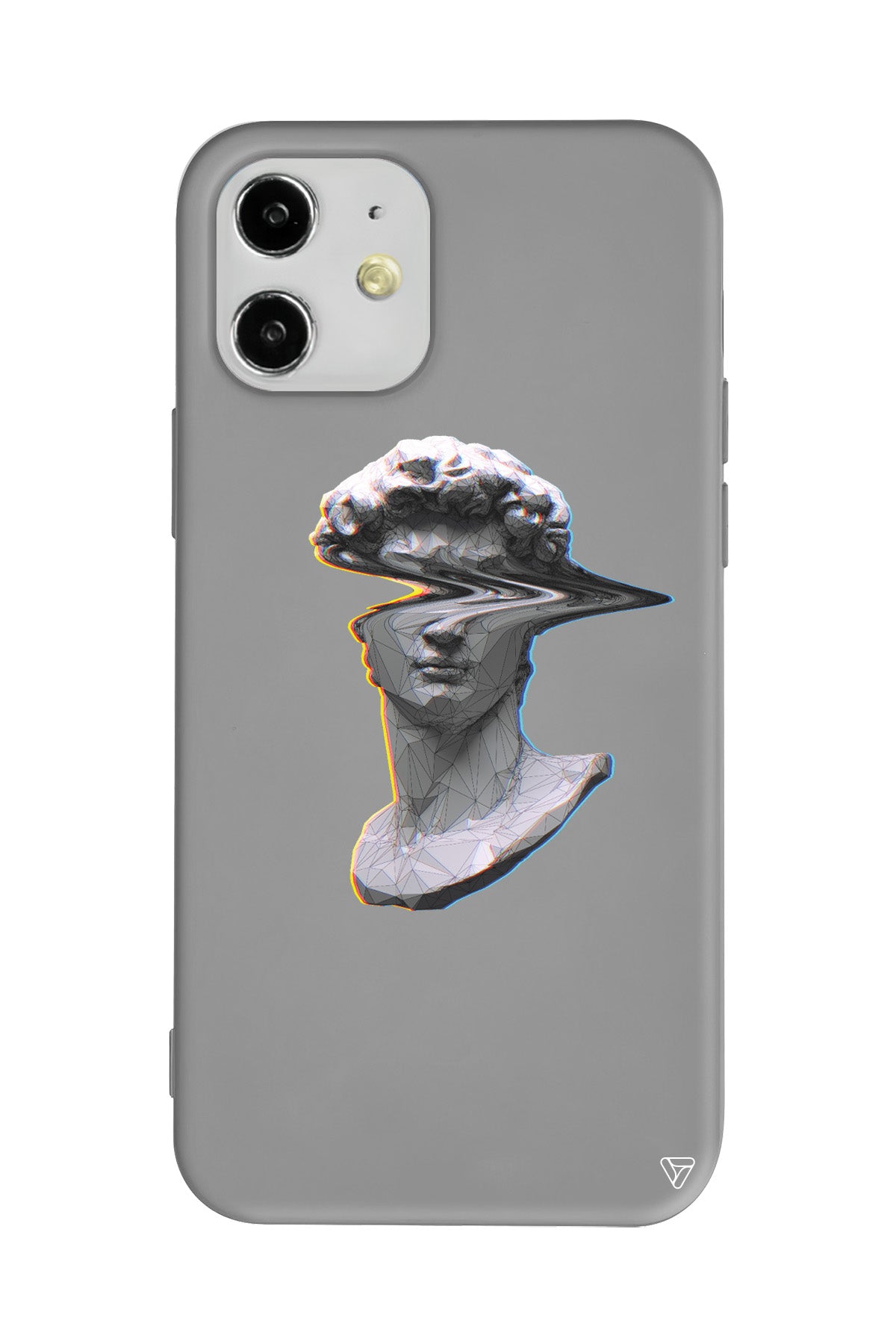 Glitch David Lansman Model İçi Kadife Silikon Telefon Kılıfı