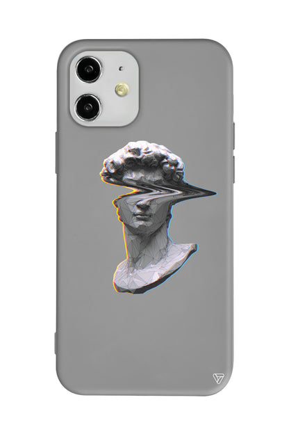 Glitch David Lansman Model İçi Kadife Silikon Telefon Kılıfı