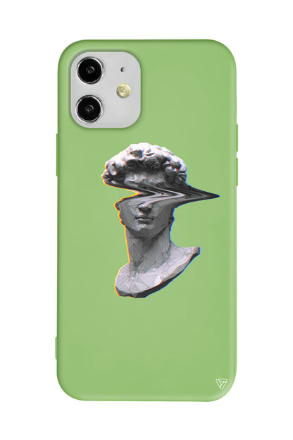 Glitch David Lansman Model İçi Kadife Silikon Telefon Kılıfı