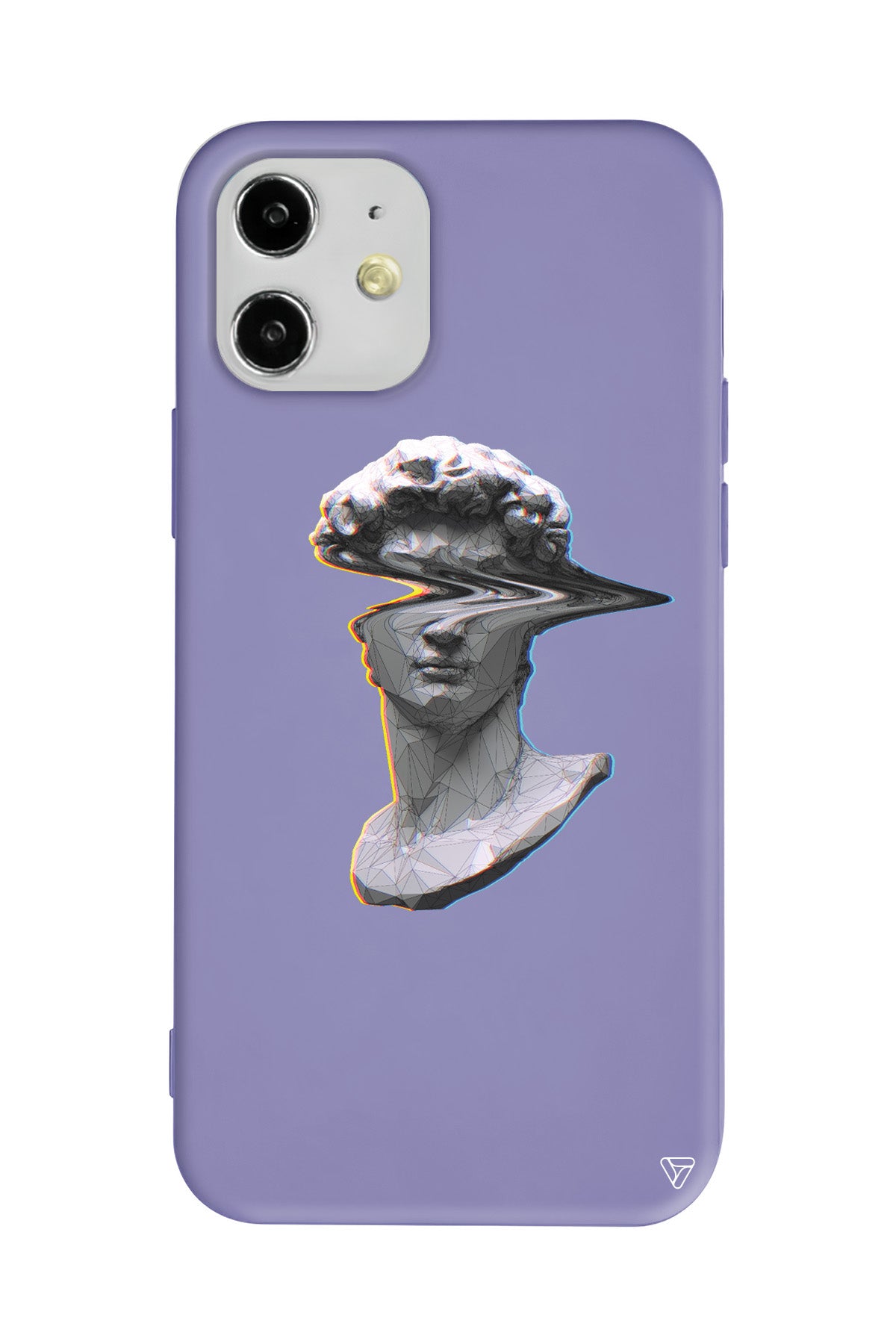 Glitch David Lansman Model İçi Kadife Silikon Telefon Kılıfı