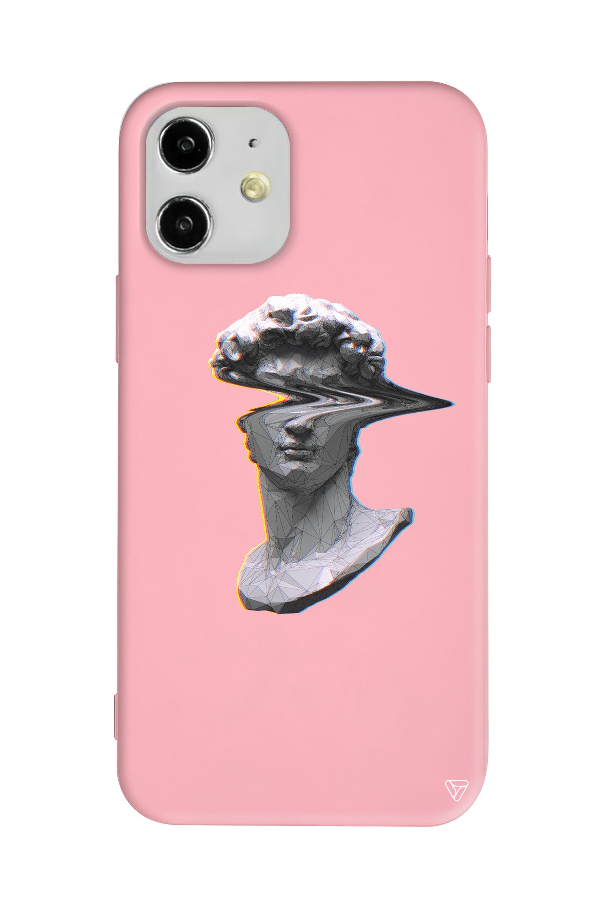 Glitch David Lansman Model İçi Kadife Silikon Telefon Kılıfı