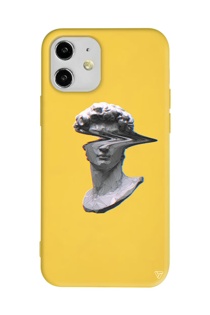 Glitch David Lansman Model İçi Kadife Silikon Telefon Kılıfı