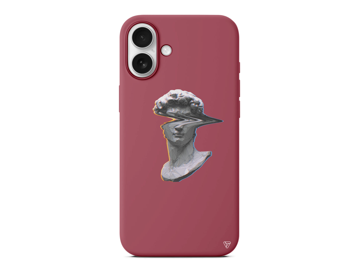 Glitch David Lansman Model İçi Kadife Silikon Telefon Kılıfı