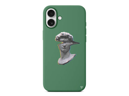 Glitch David Lansman Model İçi Kadife Silikon Telefon Kılıfı