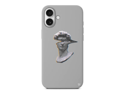 Glitch David Lansman Model İçi Kadife Silikon Telefon Kılıfı