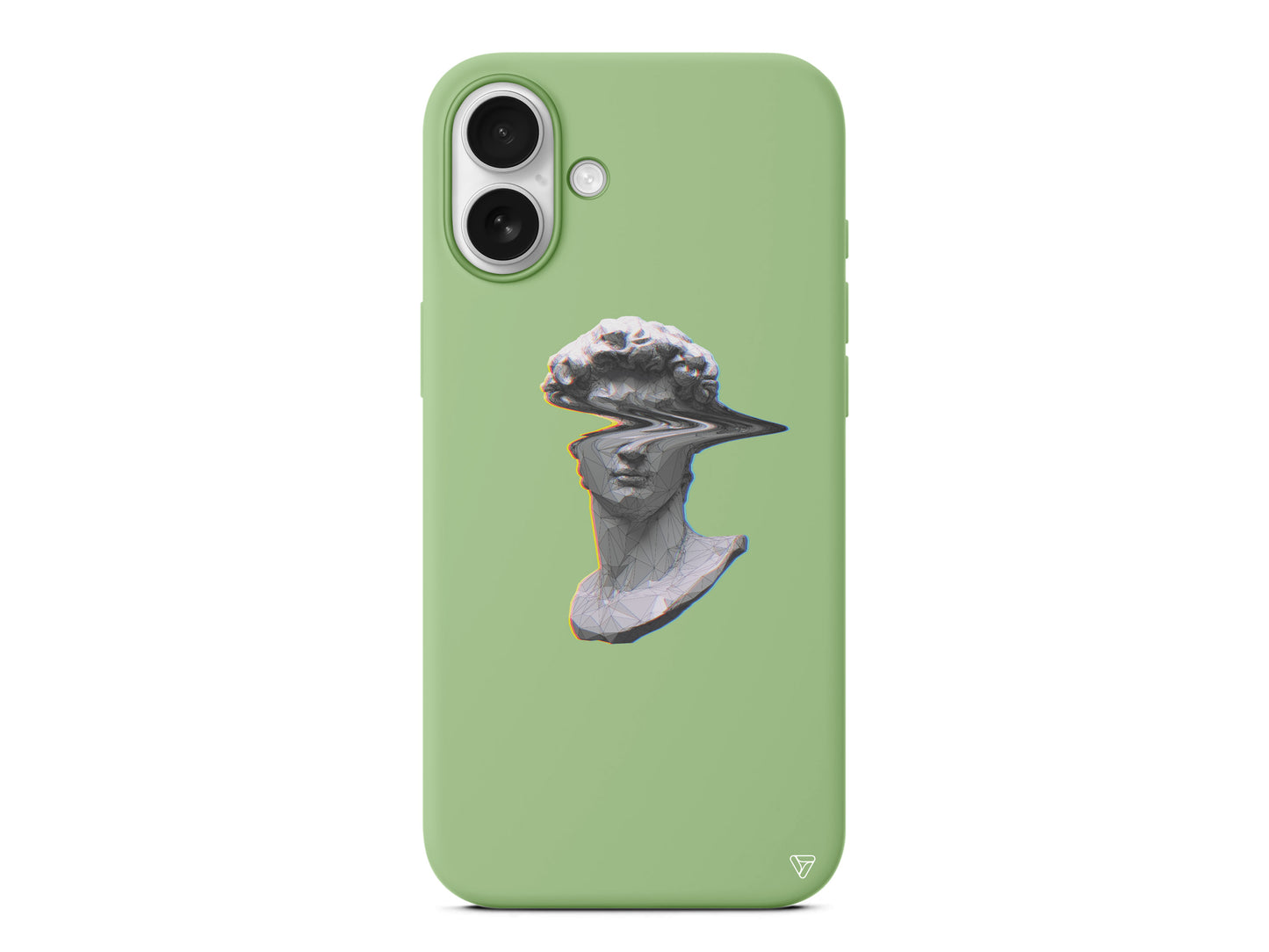 Glitch David Lansman Model İçi Kadife Silikon Telefon Kılıfı