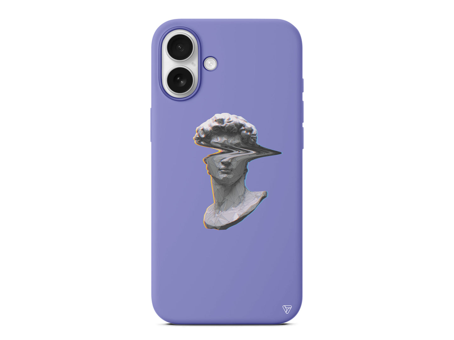 Glitch David Lansman Model İçi Kadife Silikon Telefon Kılıfı