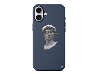 Glitch David Lansman Model İçi Kadife Silikon Telefon Kılıfı