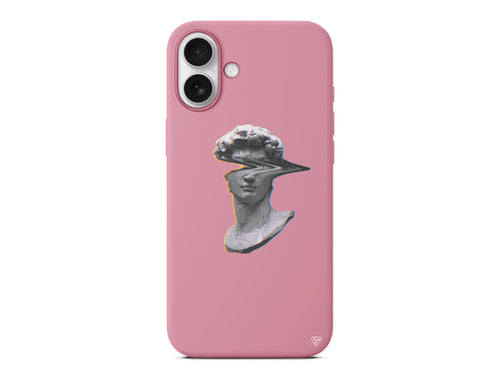 Glitch David Lansman Model İçi Kadife Silikon Telefon Kılıfı – Plus Serisine Özel