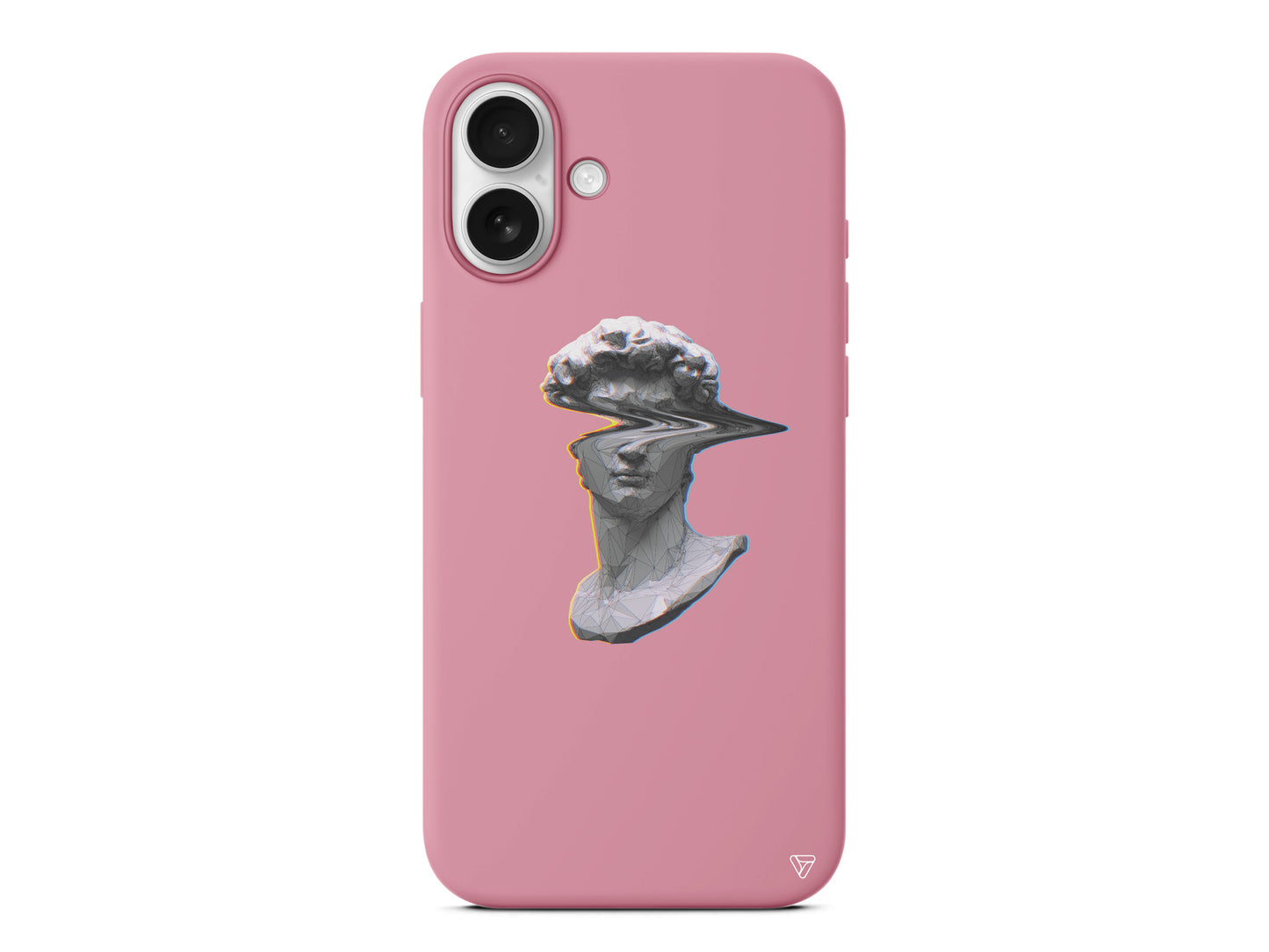 Glitch David Lansman Model İçi Kadife Silikon Telefon Kılıfı