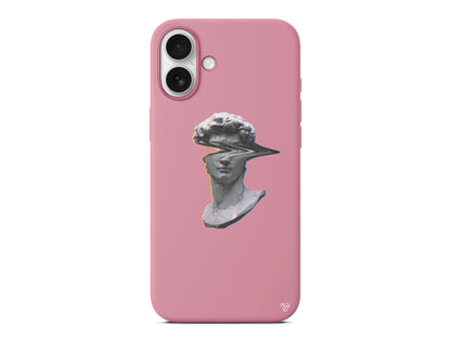 Glitch David Lansman Model İçi Kadife Silikon Telefon Kılıfı