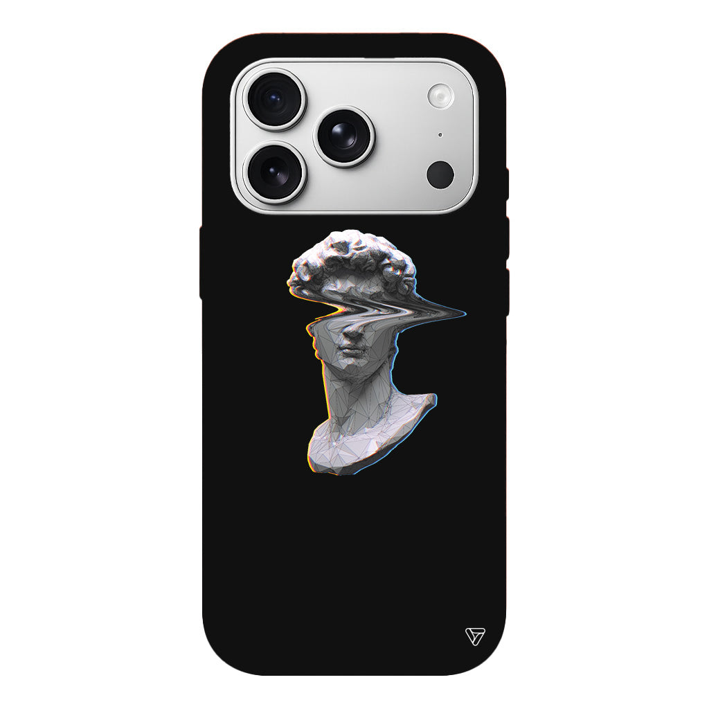 Glitch David Lansman Model İçi Kadife Silikon Telefon Kılıfı