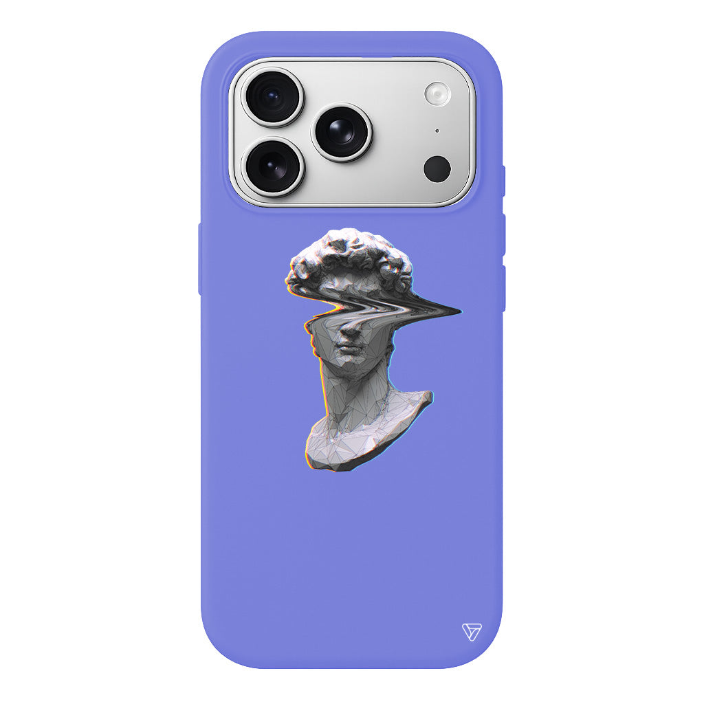 Glitch David Lansman Model İçi Kadife Silikon Telefon Kılıfı