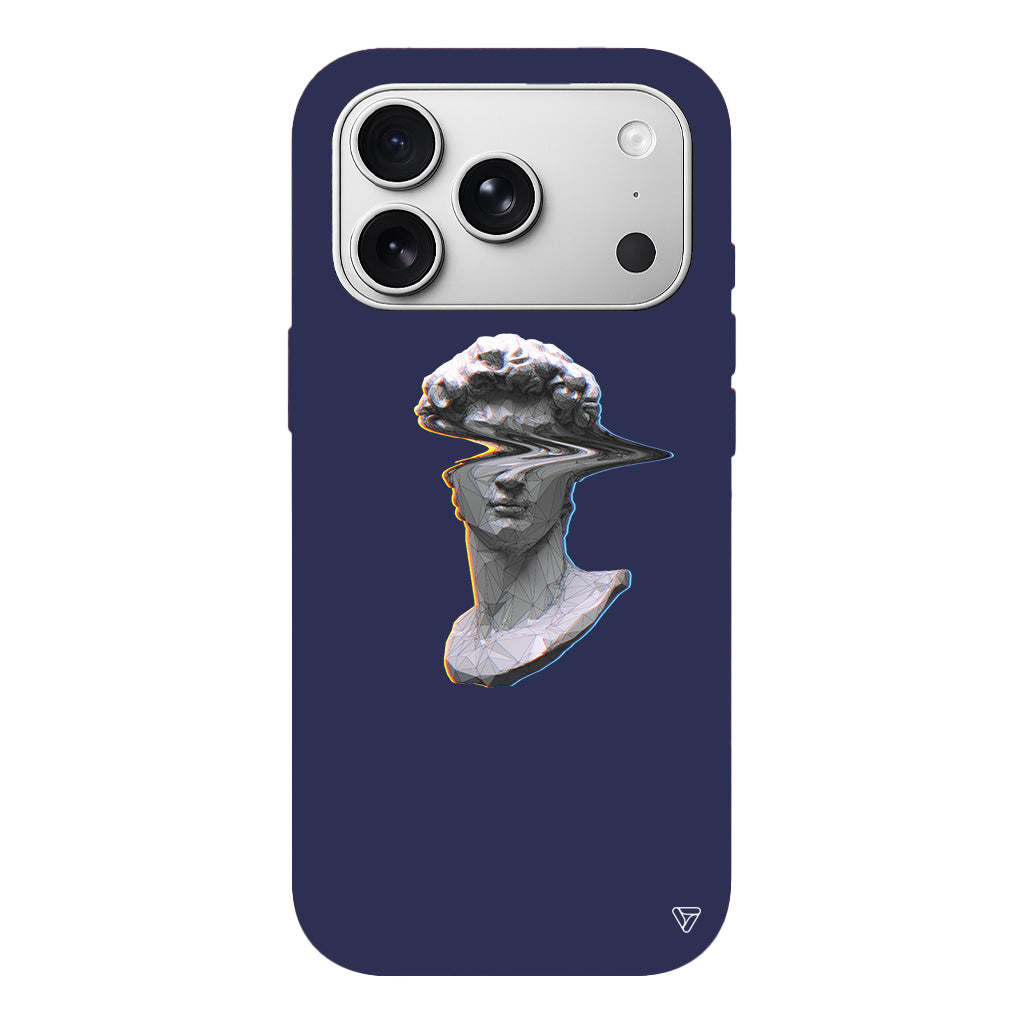 Glitch David Lansman Model İçi Kadife Silikon Telefon Kılıfı