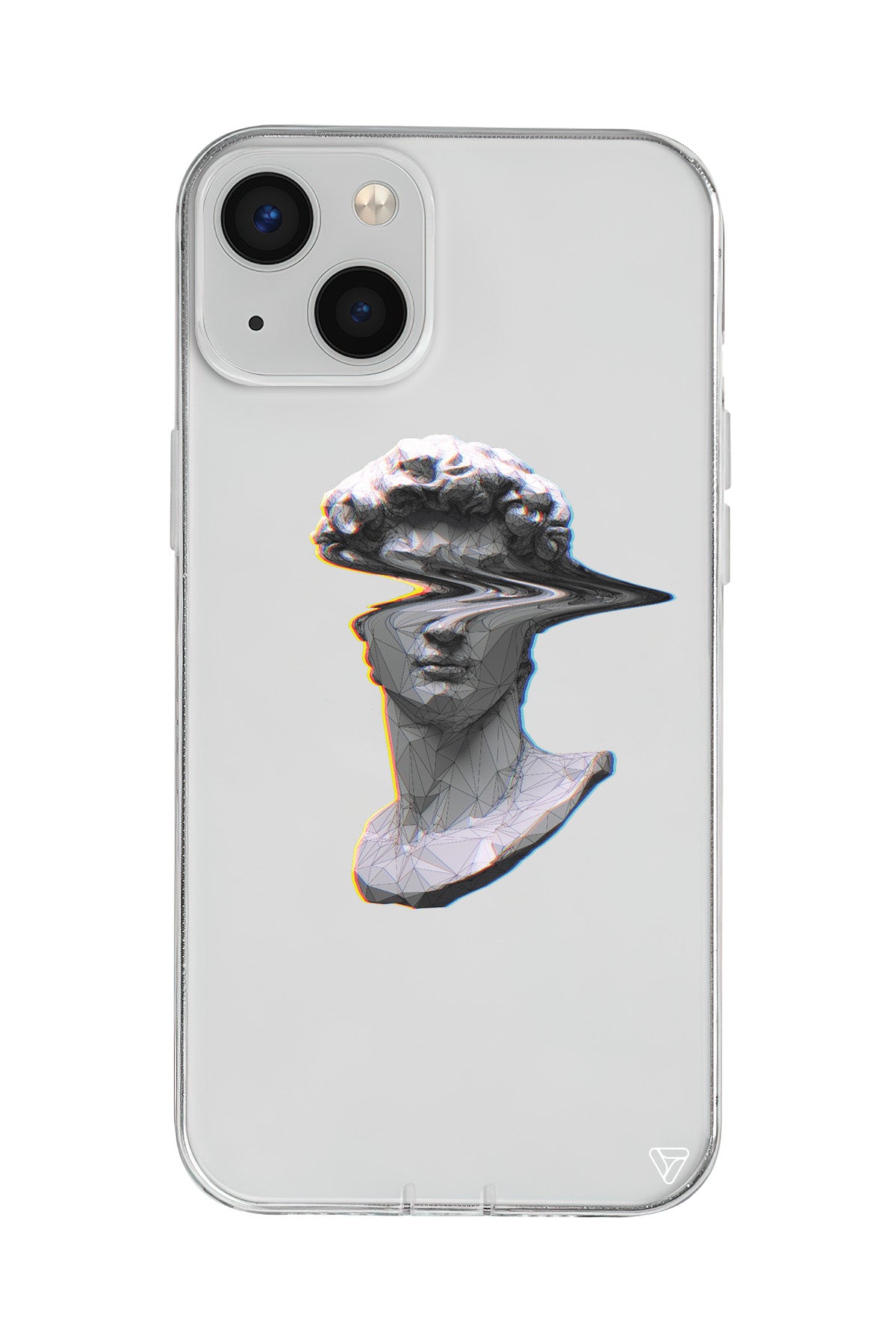 Glitch David Lansman Model İçi Kadife Silikon Telefon Kılıfı