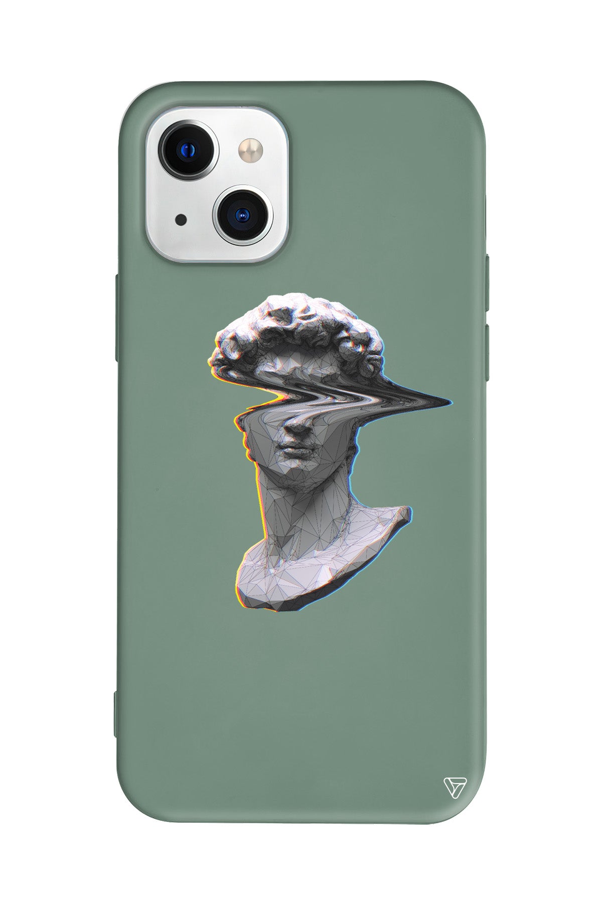 Glitch David Lansman Model İçi Kadife Silikon Telefon Kılıfı