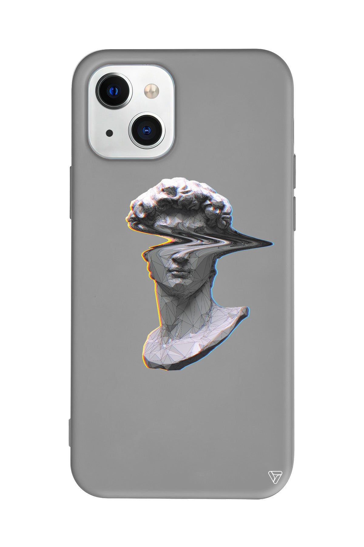 Glitch David Lansman Model İçi Kadife Silikon Telefon Kılıfı