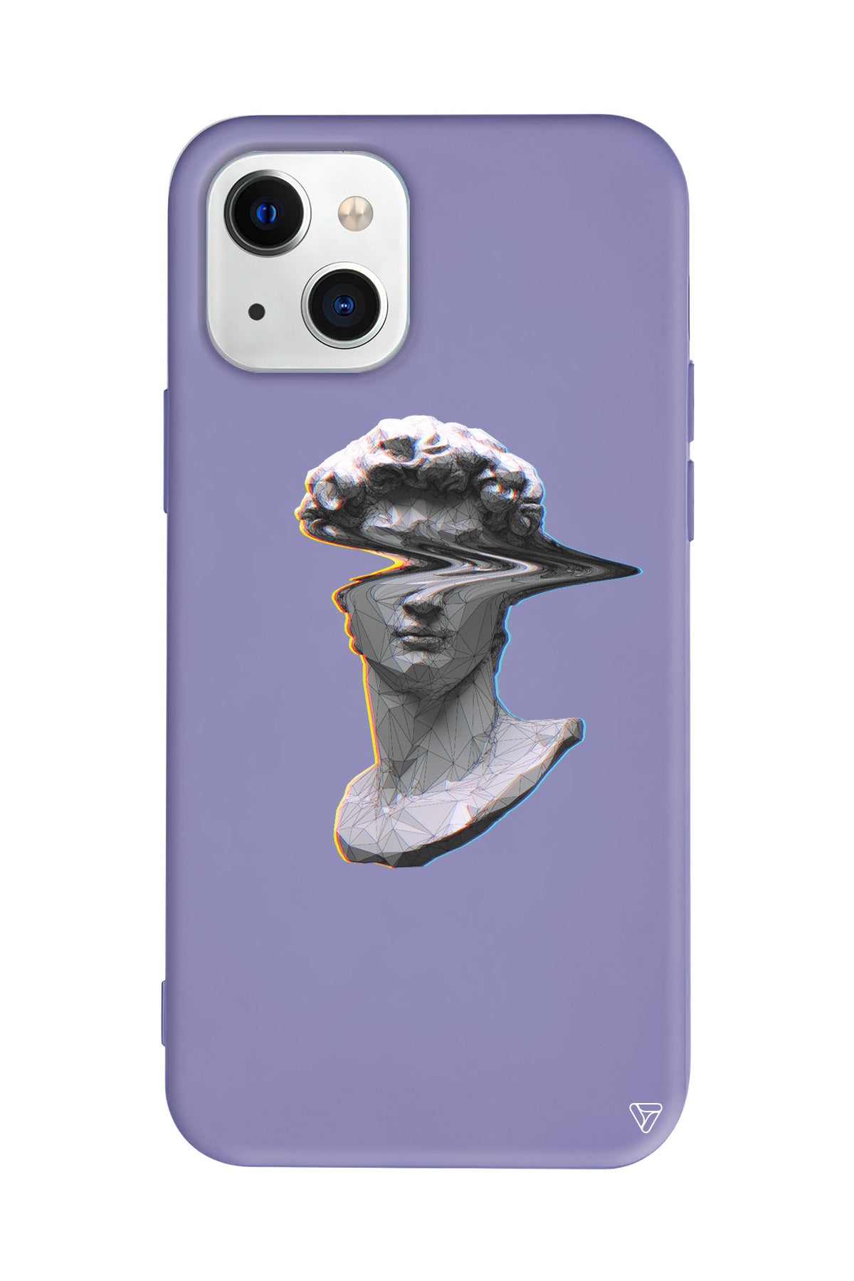 Glitch David Lansman Model İçi Kadife Silikon Telefon Kılıfı