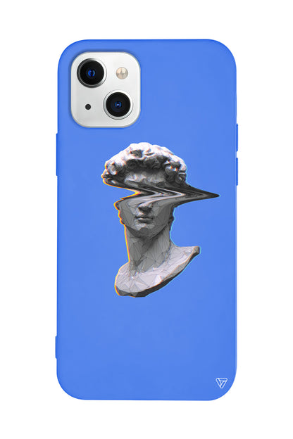 Glitch David Lansman Model İçi Kadife Silikon Telefon Kılıfı