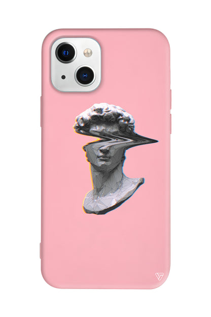 Glitch David Lansman Model İçi Kadife Silikon Telefon Kılıfı