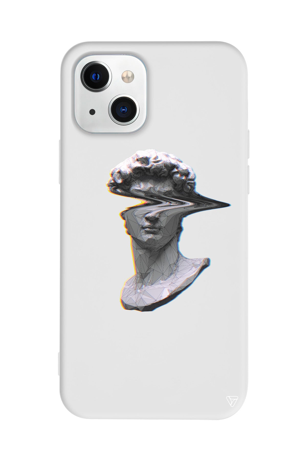 Glitch David Lansman Model İçi Kadife Silikon Telefon Kılıfı