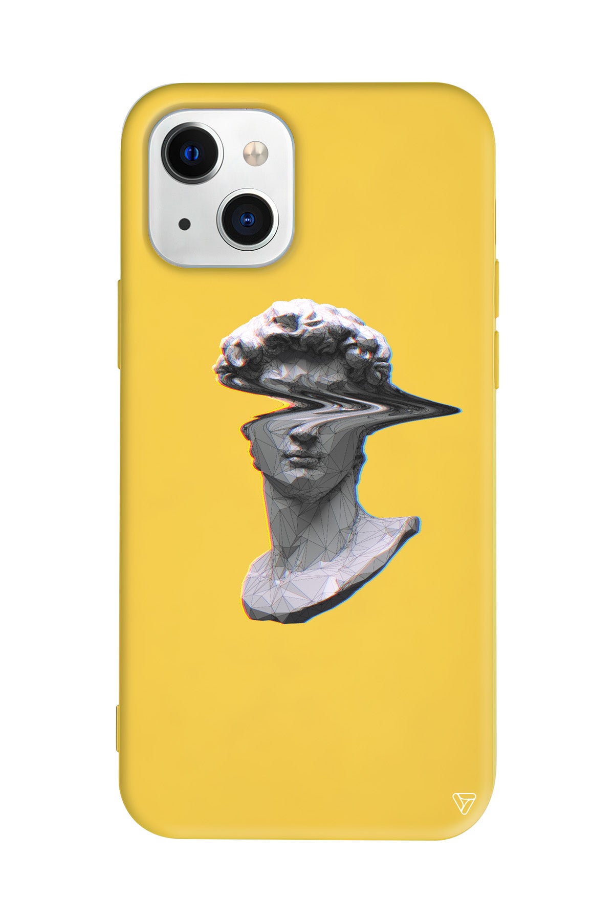 Glitch David Lansman Model İçi Kadife Silikon Telefon Kılıfı