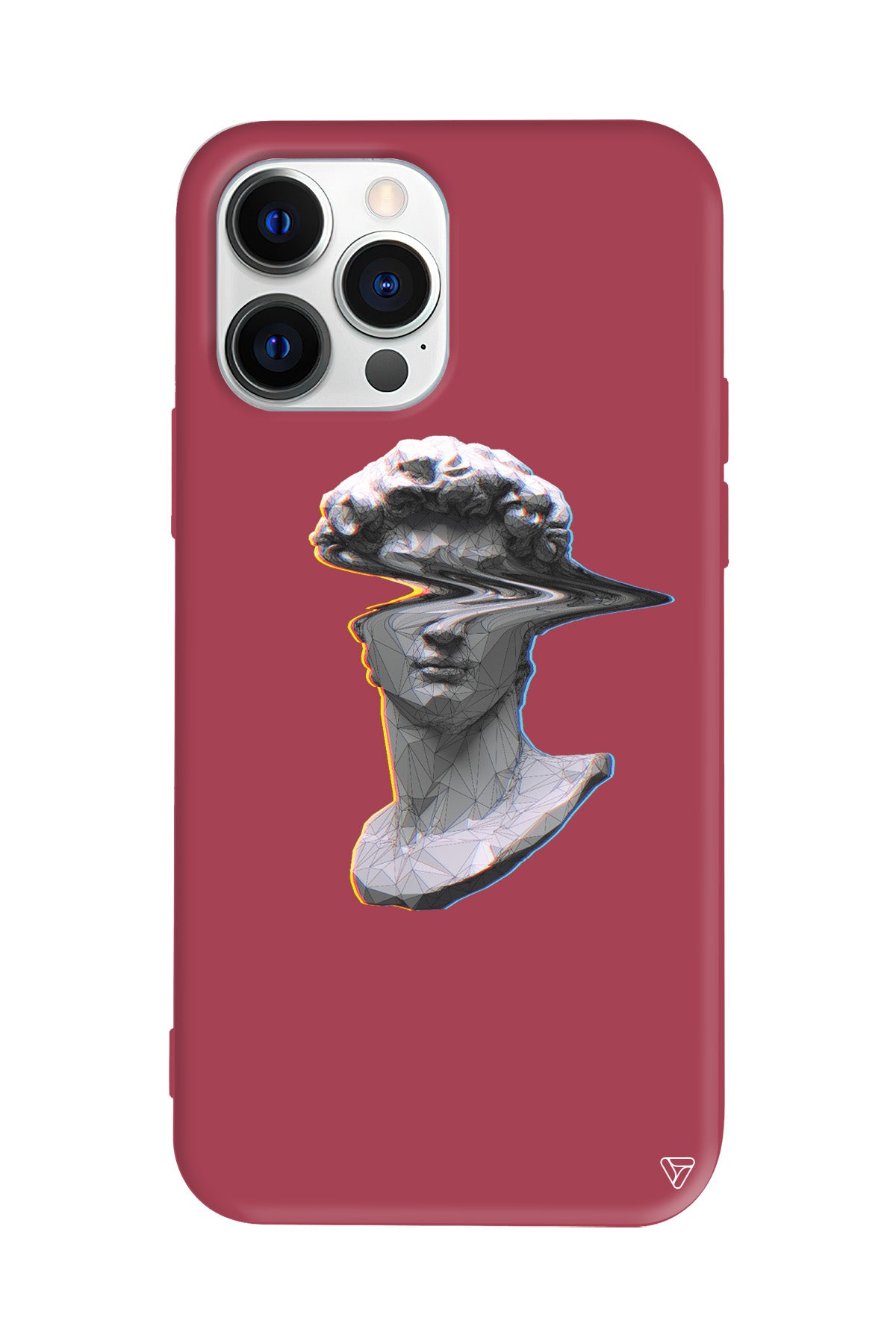 Glitch David Lansman Model İçi Kadife Silikon Telefon Kılıfı