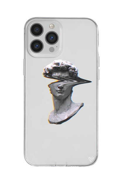 Glitch David Lansman Model İçi Kadife Silikon Telefon Kılıfı